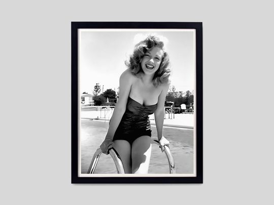 Marilyn Monroe Swimming Pool Poster