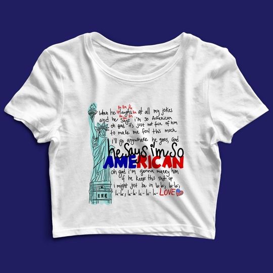 So American - Olivia Rodrigo Crop Top