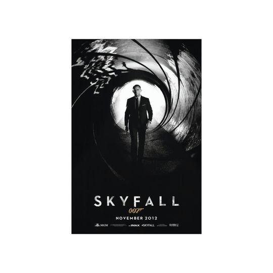 James Bond Skyfall Poster / Premium Matte vertical poster