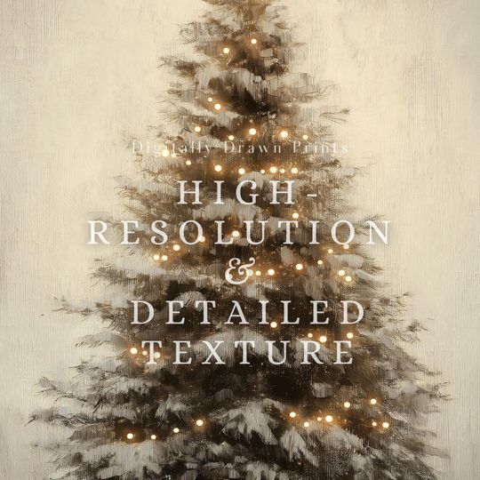 Vintage Christmas Tree Wall Art
