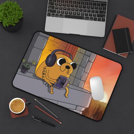 Adventure Time Jake Desk Mat | Cute Jake | Lofi | Aesthetic Mousepad