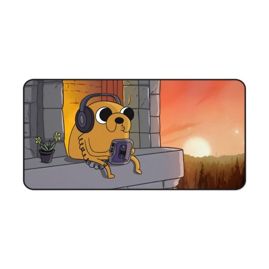 Adventure Time Jake Desk Mat | Cute Jake | Lofi | Aesthetic Mousepad