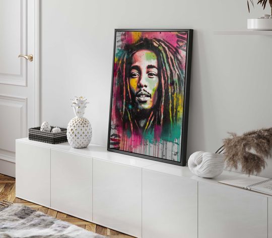 Reggae Legend Bob Marley, Bold Wall Dcor for Your Home or Office