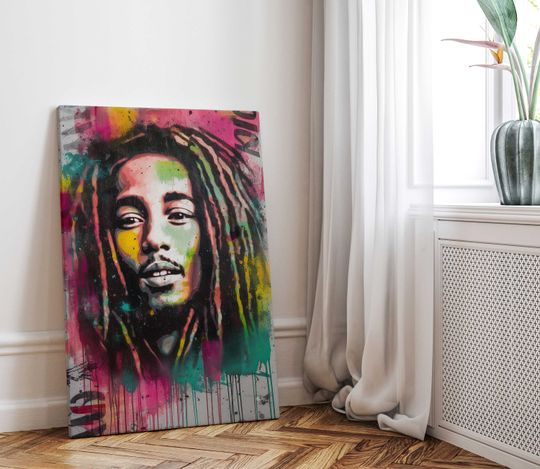 Reggae Legend Bob Marley, Bold Wall Dcor for Your Home or Office