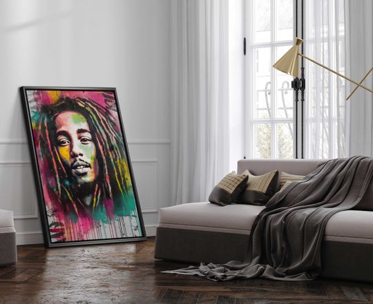 Reggae Legend Bob Marley, Bold Wall Dcor for Your Home or Office