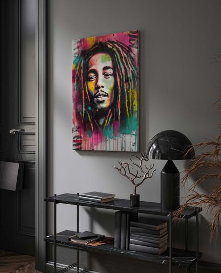 Reggae Legend Bob Marley, Bold Wall Dcor for Your Home or Office
