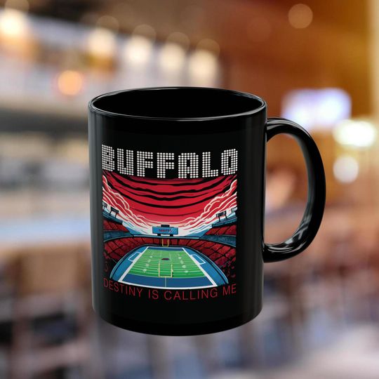 Buffalo Bills Black Mug - Game Day Coffee Cup, Bills Mafia Gift