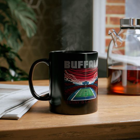 Buffalo Bills Black Mug - Game Day Coffee Cup, Bills Mafia Gift