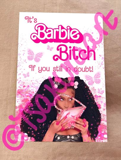 Nicki Minaj Barb world lyrics Vertical Poster