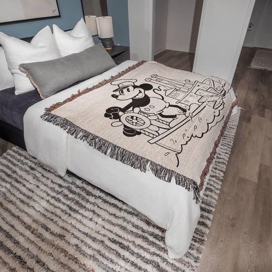 Steamboat Willie Heirloom Woven Blanket