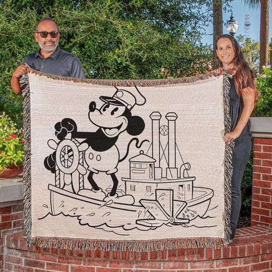 Steamboat Willie Heirloom Woven Blanket