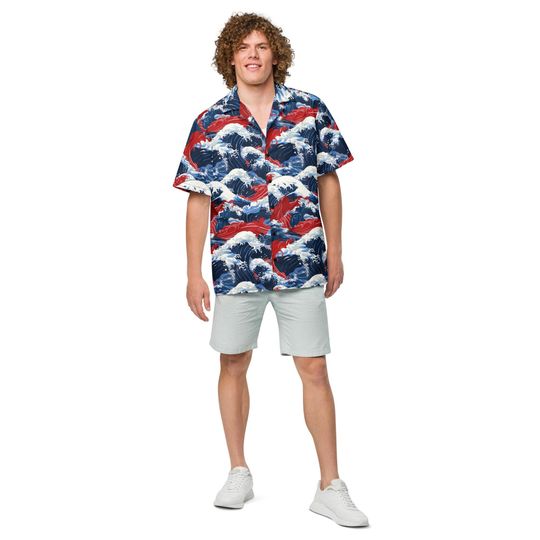 Buffalo Bills Premium Lightweight Button-Up Shirt