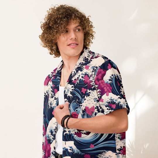 Premium Lightweight Button-Up Shirt "Deep Blue"