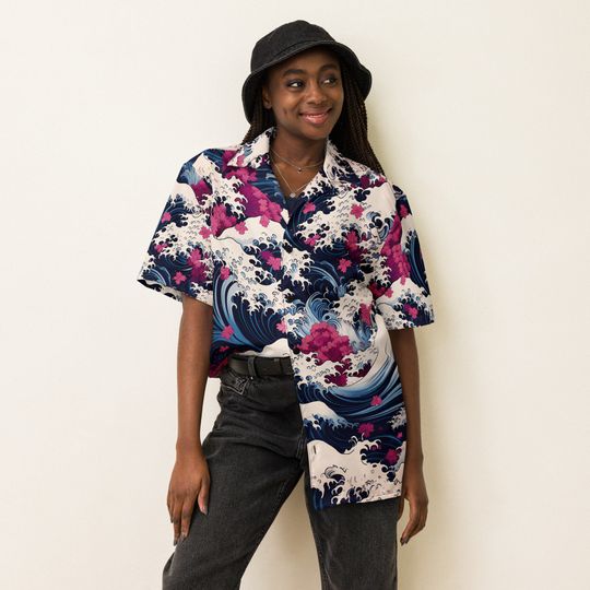 Premium Lightweight Button-Up Shirt "Deep Blue"
