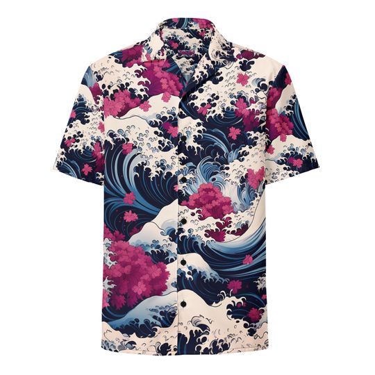 Premium Lightweight Button-Up Shirt "Deep Blue"