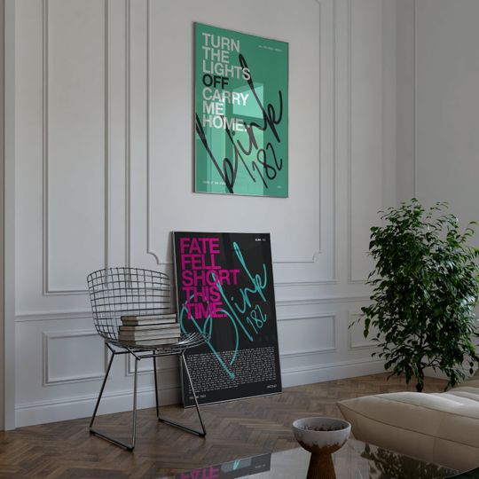 All The Small Things by B182 Poster, type poster, B182 lyric print