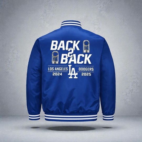 Dodgers Back2Back World Series Champions Jacket Windbreaker Jacket