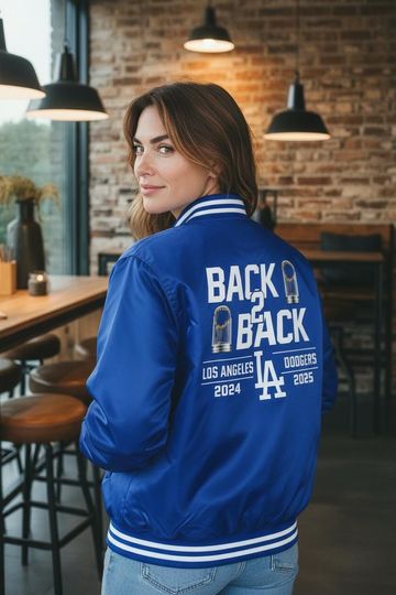 Dodgers Back2Back World Series Champions Jacket Windbreaker Jacket