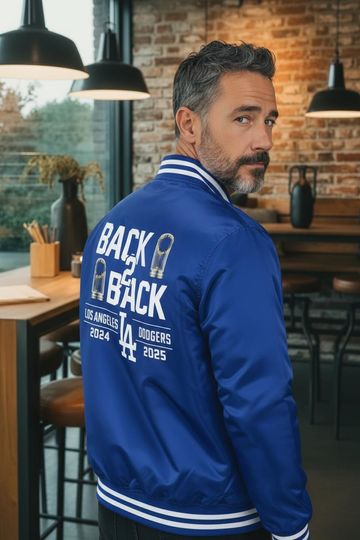 Dodgers Back2Back World Series Champions Jacket Windbreaker Jacket