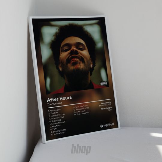 Weeknds - After Hours  Album Poster
