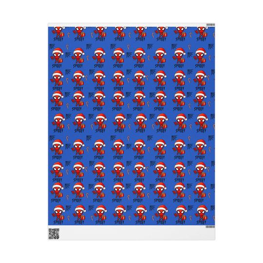 Spider Man Pattern Wrapping Paper | Superhero Spider Theme
