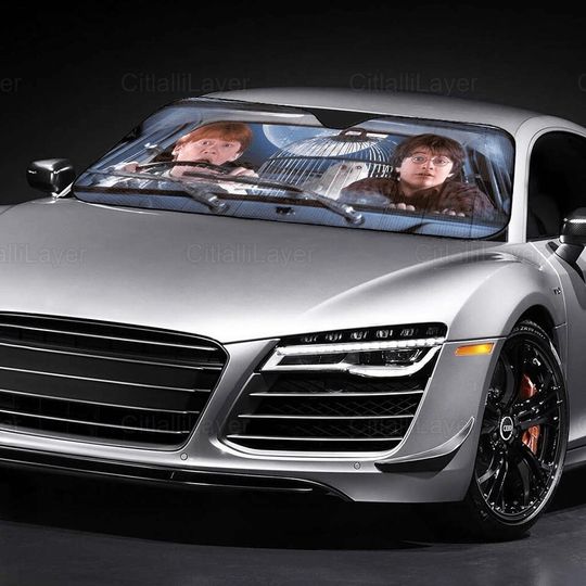 Harry Car Sunshade, Harry Potter Windshield Sunshade, Harry Potter Car Decoration