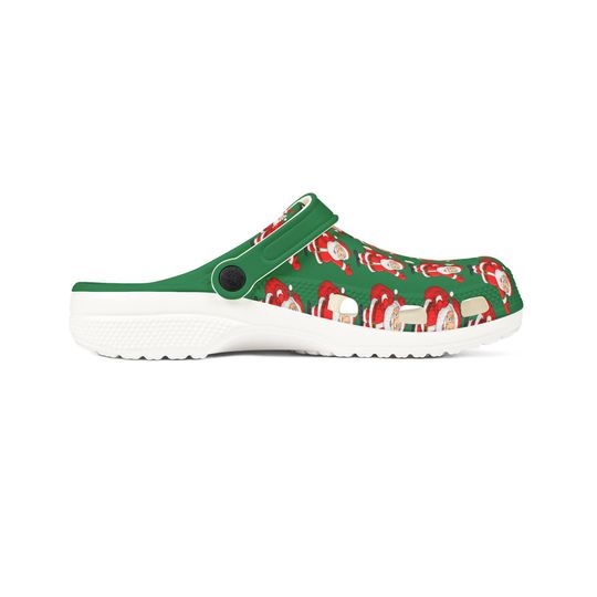 Santa Ugly Christmas Clogs