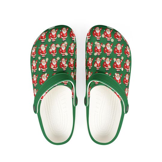 Santa Ugly Christmas Clogs