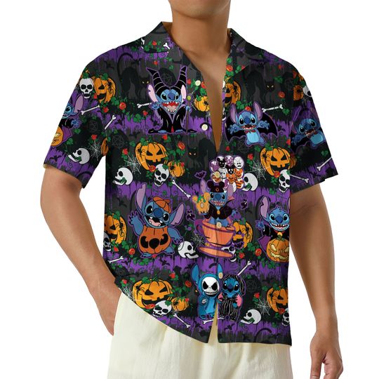 Disney Stitch Halloween Hawaiian
