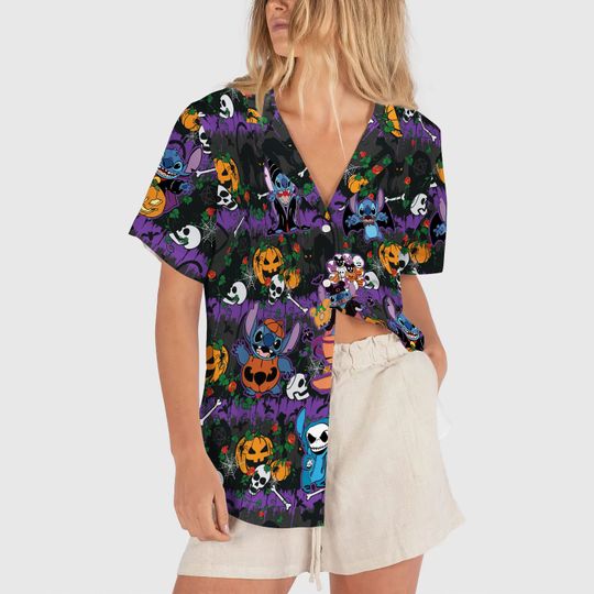 Disney Stitch Halloween Hawaiian