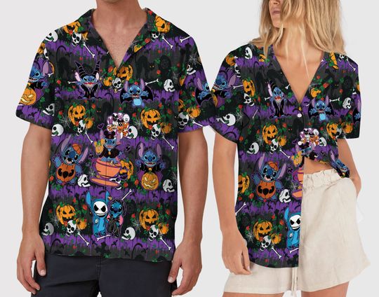 Disney Stitch Halloween Hawaiian