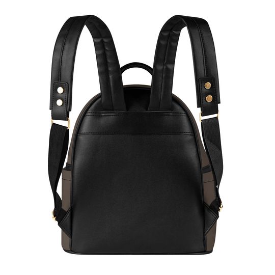 Steampunk Panda PU Mini Backpack