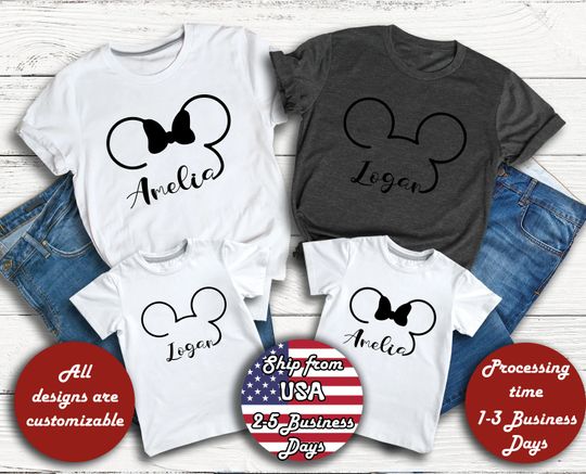 Personalized Disney Shirt, Customize Disney Trip T-Shirt