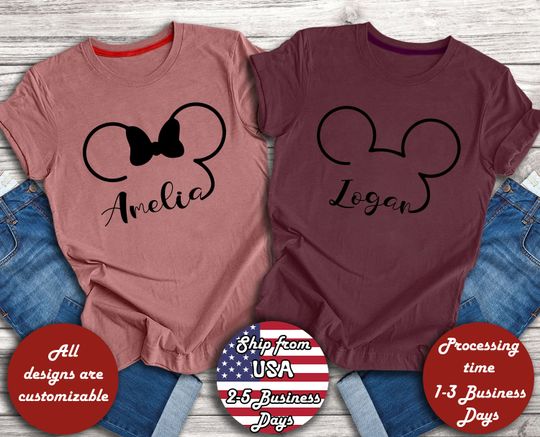 Personalized Disney Shirt, Customize Disney Trip T-Shirt