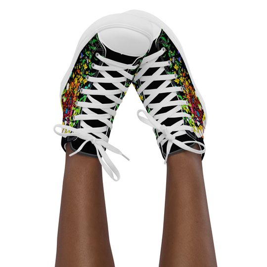 Womens high top canvas shoes