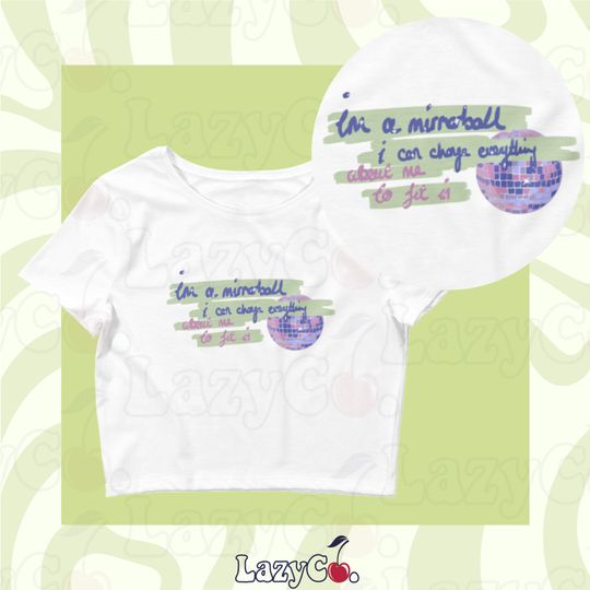 Mirrorball Crop Top