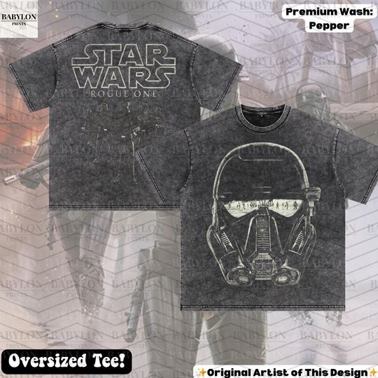 Oversized Star Wars Rogue One T-Shirt, Death Troopers, Rogue One, Andor Show, Scarif