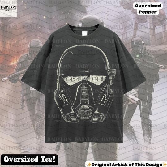 Oversized Star Wars Rogue One T-Shirt, Death Troopers, Rogue One, Andor Show, Scarif