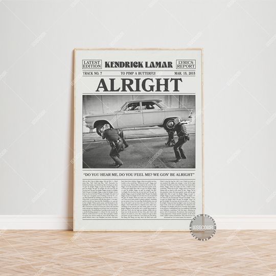 Kendrick Lamar Retro Poster