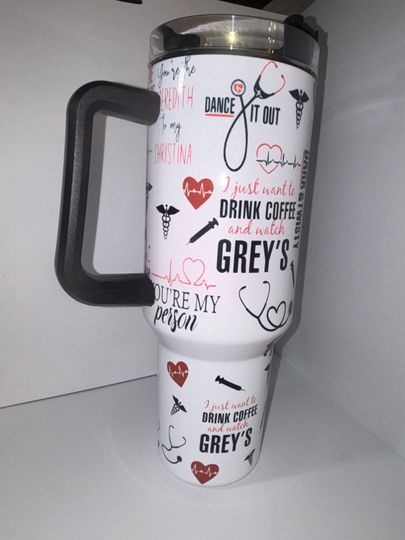 Greys Anatomy 40oz Quencher Tumbler