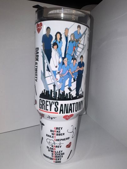 Greys Anatomy 40oz Quencher Tumbler