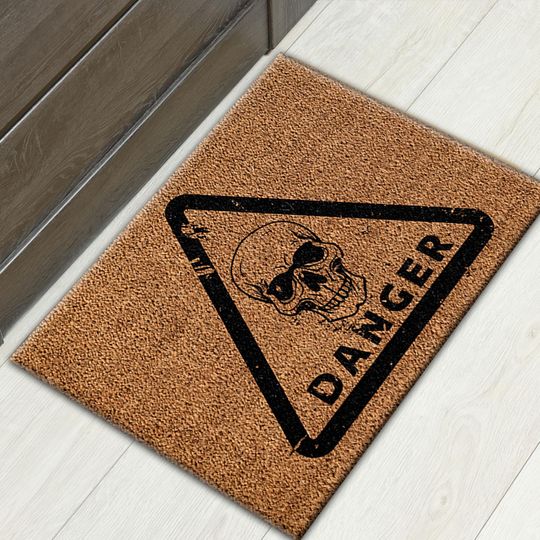 Danger Rug, Doormat Rug, Coco Design Rug