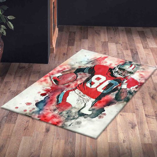 Rice Motivational Office Rug for Hallway and Home Décor