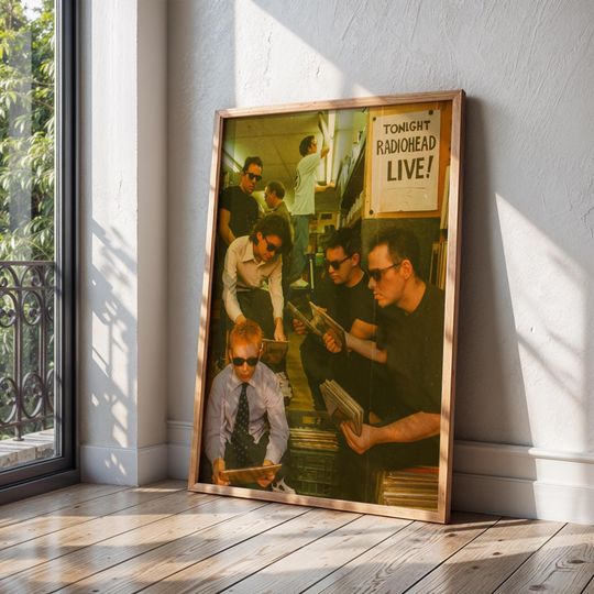 Radiohead Poster, Alternative Rock Band Wall Art Print