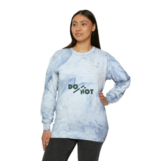DO/NOT Unisex Color Blast Crewneck Sweatshirt