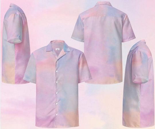Pastel Eras Tour Shirt | Inspired Summer Skies Button down shirt