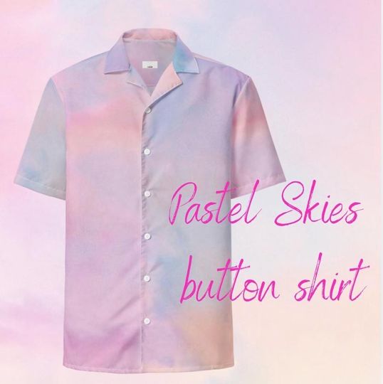 Pastel Eras Tour Shirt | Inspired Summer Skies Button down shirt