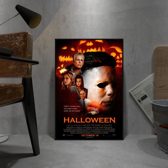 Halloween Poster, Michael Myers Wall Art, Wall Decor