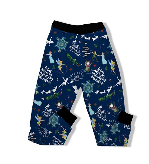 Disney Peter Pan Never Grow Up Pajama Set, Tinker Bell Captain Hook Pajamas