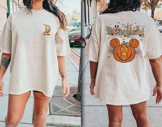 Retro Disneyland Halloween 2 Side Shirt